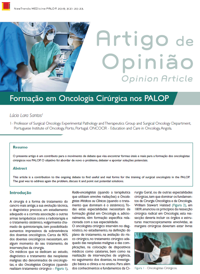 Formação em Oncologia Cirúrgica nos PALOP